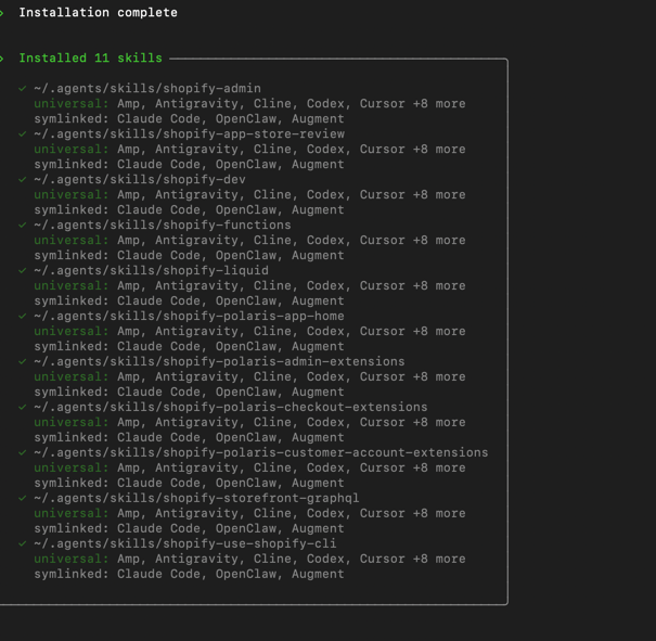 安装 Shopify-ai-toolkit 优化产品和SEO